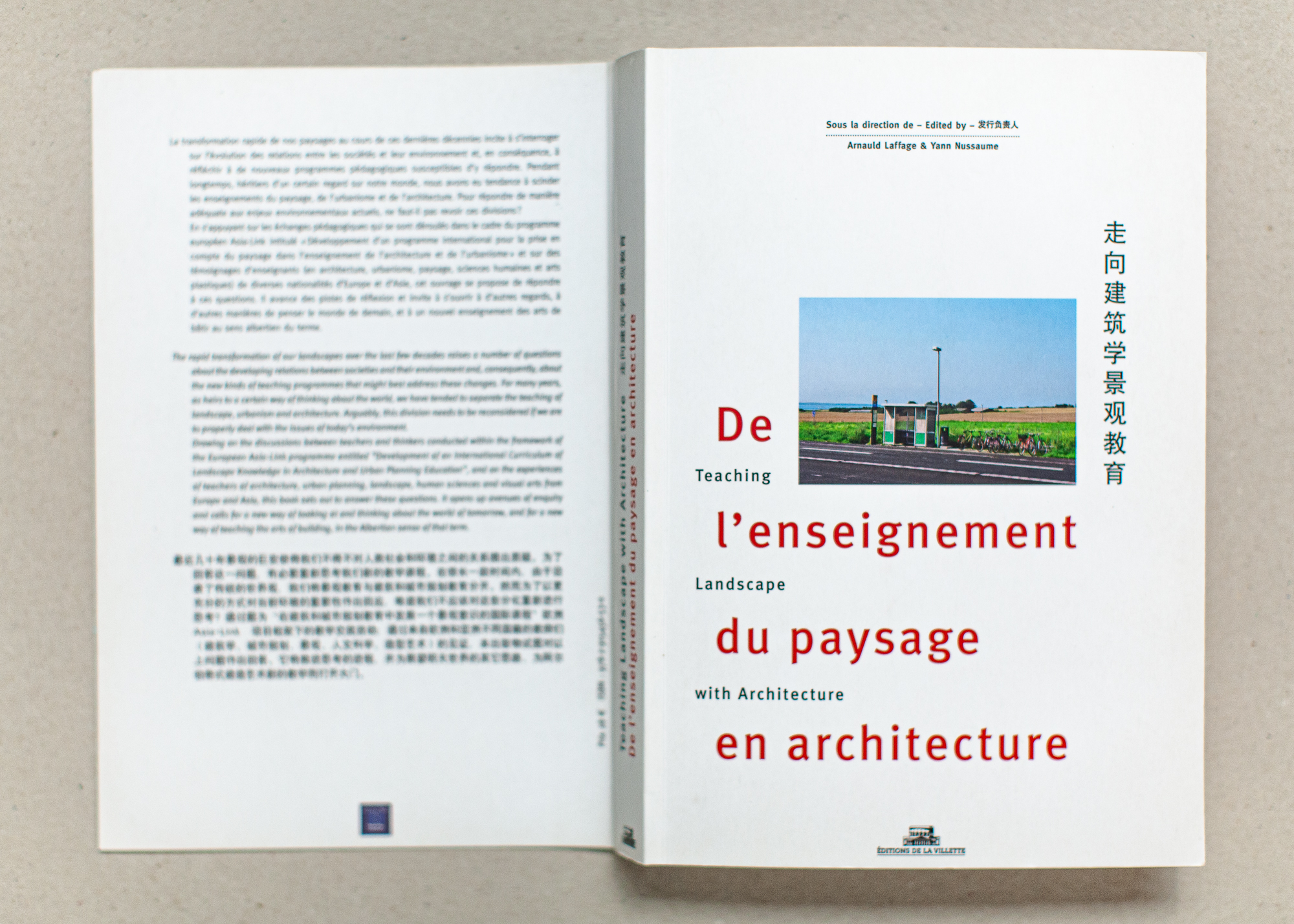 De l’enseignement du paysage en architecture - Éditions de la Villette